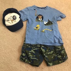 Boys Gymboree animals outfit